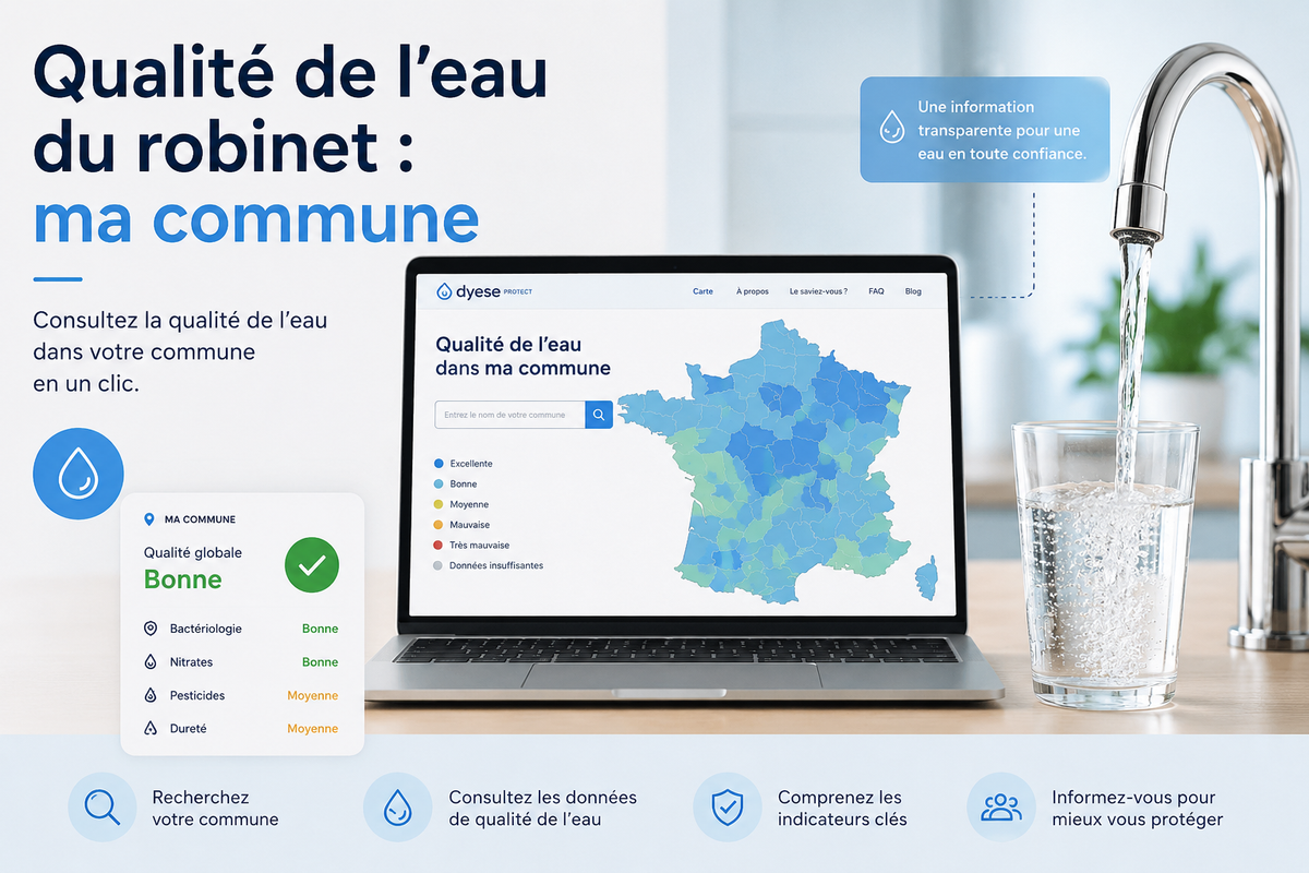 Qualité de l'eau du robinet dans ma ville ? — Résultats officiels 2026