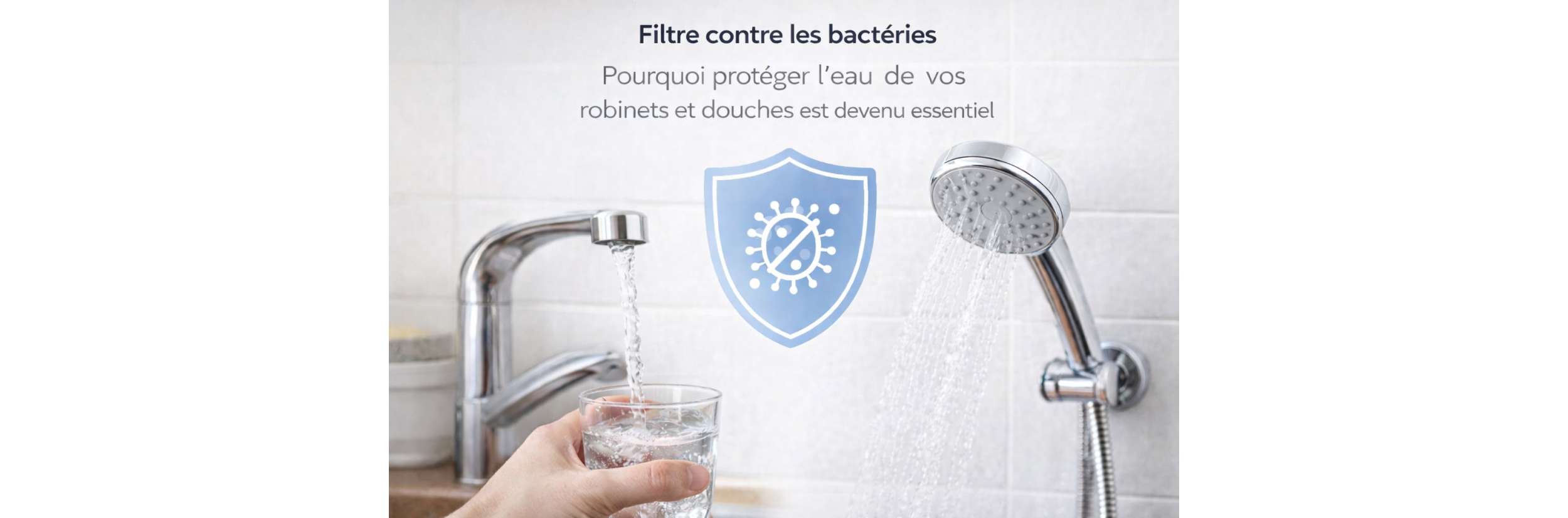 Filtre contre les bactéries : pourquoi protéger l’eau de vos robinets et douches est devenu essentiel